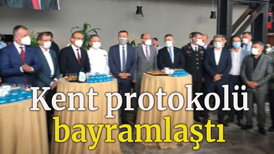 Kent protokolü bayramlaştı
